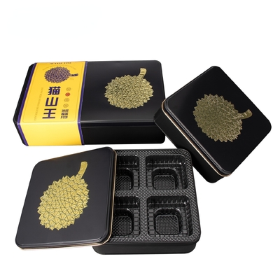 Màu trắng Saffron hộp thiếc Hộp xi lanh Đẹp có thể 180 gram Tấm kim loại hình tròn được in