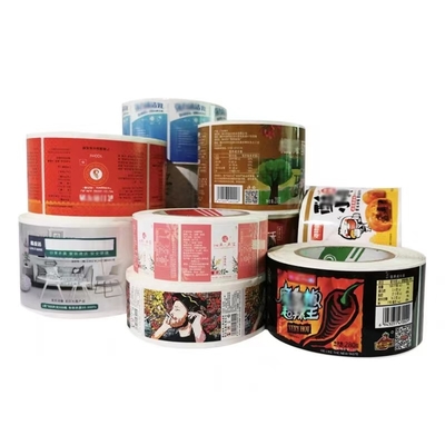 Nhãn dán in tùy chỉnh không thấm nước, Nhãn bao bì chai cuộn Vinyl tự dính