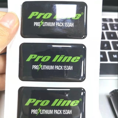 Hình tròn 3d rõ ràng Epoxy Dome Dán Nhãn PP PVC PET Led