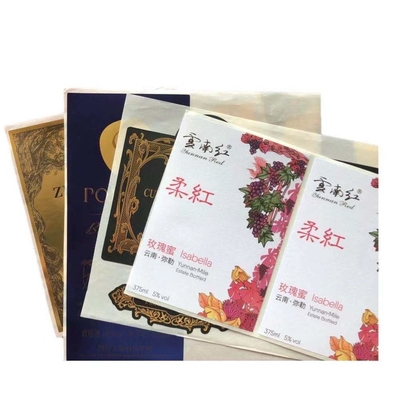 Nhãn chai rượu whisky được cá nhân hóa In tem dán giấy bạc dập nổi riêng