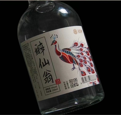 Keo dán sinh nhật Chai rượu Nhãn Bia Vodka Rượu Chai Rượu Nhãn dán Bạc bóng