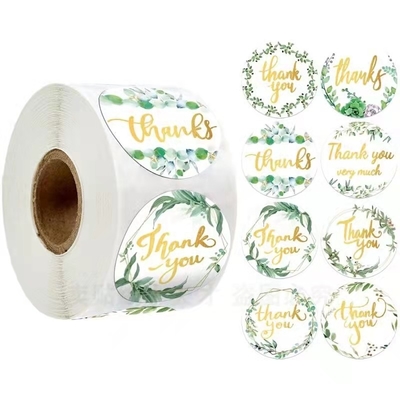 Bespoke Circle Nhãn Sticker Bao bì Tùy chỉnh Die Cut Vinyl Stickers In Bronzing