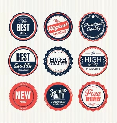 Nhãn chai mỹ phẩm In logo không thấm nước In bao bì hình tròn riêng