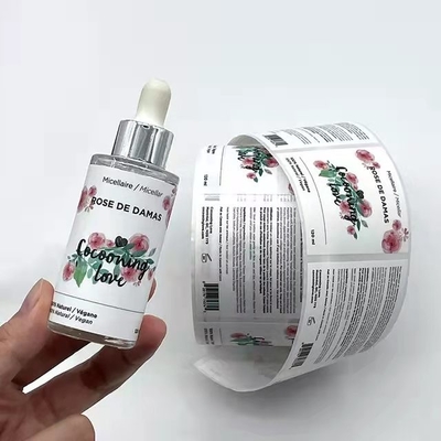 Chăm sóc cá nhân Nhãn mỹ phẩm In chất tẩy rửa Chai Sticker Keo ngoài trời