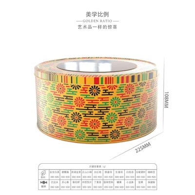 50ml Nến Thiếc Lọ Nắp Hộp đựng Saffron Tròn bằng nhôm