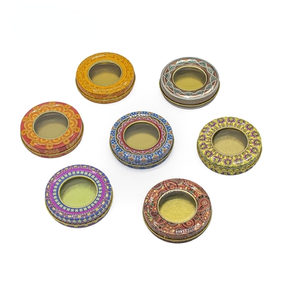 4 Oz 8 Oz Hộp đựng nến bằng kim loại 8 Oz Hình tròn 70x20mm
