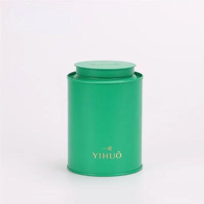 Trà Caddy Thiếc Lon Mờ Đen Có thể Núm Núm bên trong Nắp trong Không khí chặt chẽ Màu đen tái chế