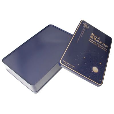 Ví kim loại Hộp thiếc Hộp đựng bánh quy vuông Hộp đựng bánh trung thu sang trọng Hình chữ nhật