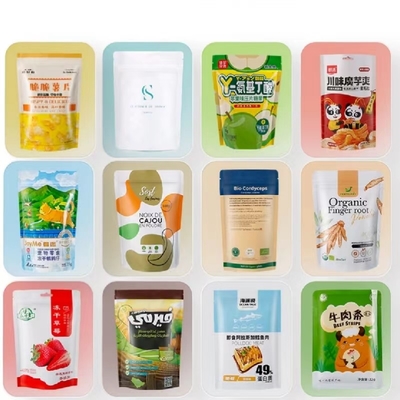 Đứng lên Holographic Resealable Pouch Holographic Ziplock Túi nhôm Foil 3 bên con dấu