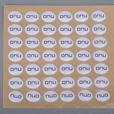 Dome Epoxy Sticker In Crystal Full Color Custom In