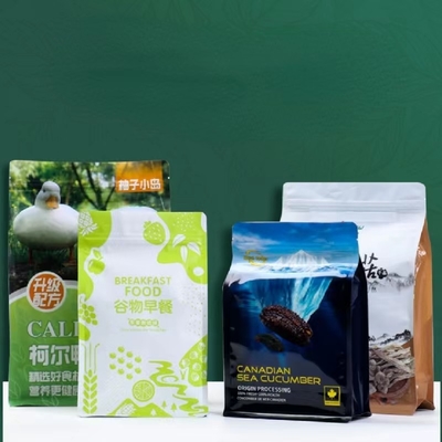 Matt Finish Túi nhựa đứng lên với bao bì giấy Ziplock cho ngày Trái cây có thể hàn lại