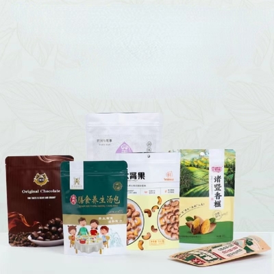 Matt Finish Túi nhựa đứng lên với bao bì giấy Ziplock cho ngày Trái cây có thể hàn lại