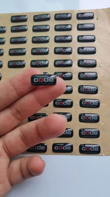 Nhãn dán Epoxy rõ ràng In decal chống thấm nước tùy chỉnh