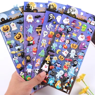 Tùy chỉnh Kiss Cut Sticker Sheets Tấm nhỏ không thấm nước Die Cut Stickers Roll Cartoon