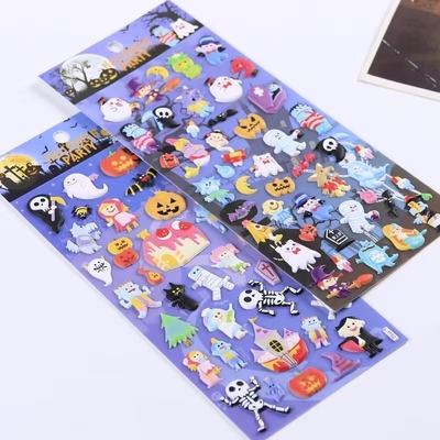 Holographic Glossy Die Cut Sticker Sheets Trong suốt Dễ thương Trẻ em Mang thai Giấy trang trí
