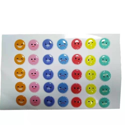 Nhãn dán Epoxy tròn In nhãn Vinyl Nhãn đóng gói rõ ràng