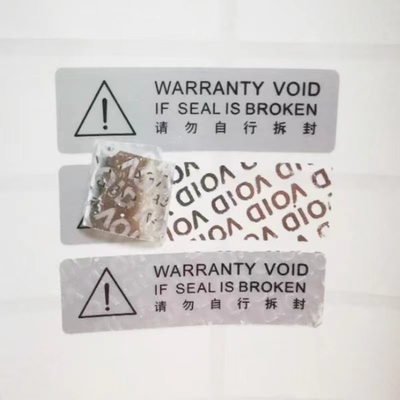 Nhãn dán hình ba chiều 3D chống giả OEM Kim loại Niken VOID Bảo mật cho chăm sóc da