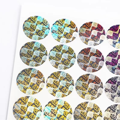 Nhãn bảo mật hình ba chiều chống dính 3D chống giả Làm mất hiệu lực Mã Qr chống giả