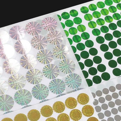 Con dấu 3D tùy chỉnh Void Hologram Sticker Tấm bảo mật cuộn Số sê-ri Cào