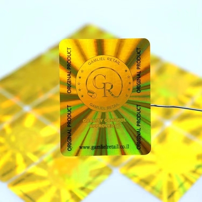 Con dấu 3D tùy chỉnh Void Hologram Sticker Tấm bảo mật cuộn Số sê-ri Cào