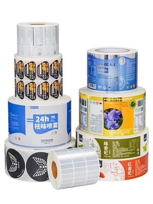 Logo in UV Mỹ phẩm Rõ ràng Vinyl Die Cut Nhãn dán trong suốt tùy chỉnh Không thấm nước