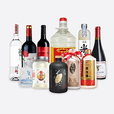 Nhãn chai rượu CMYK, Nhãn rượu tùy chỉnh bóng / mờ