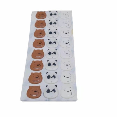 Hình tròn 3d rõ ràng Epoxy Dome Dán Nhãn PP PVC PET Led